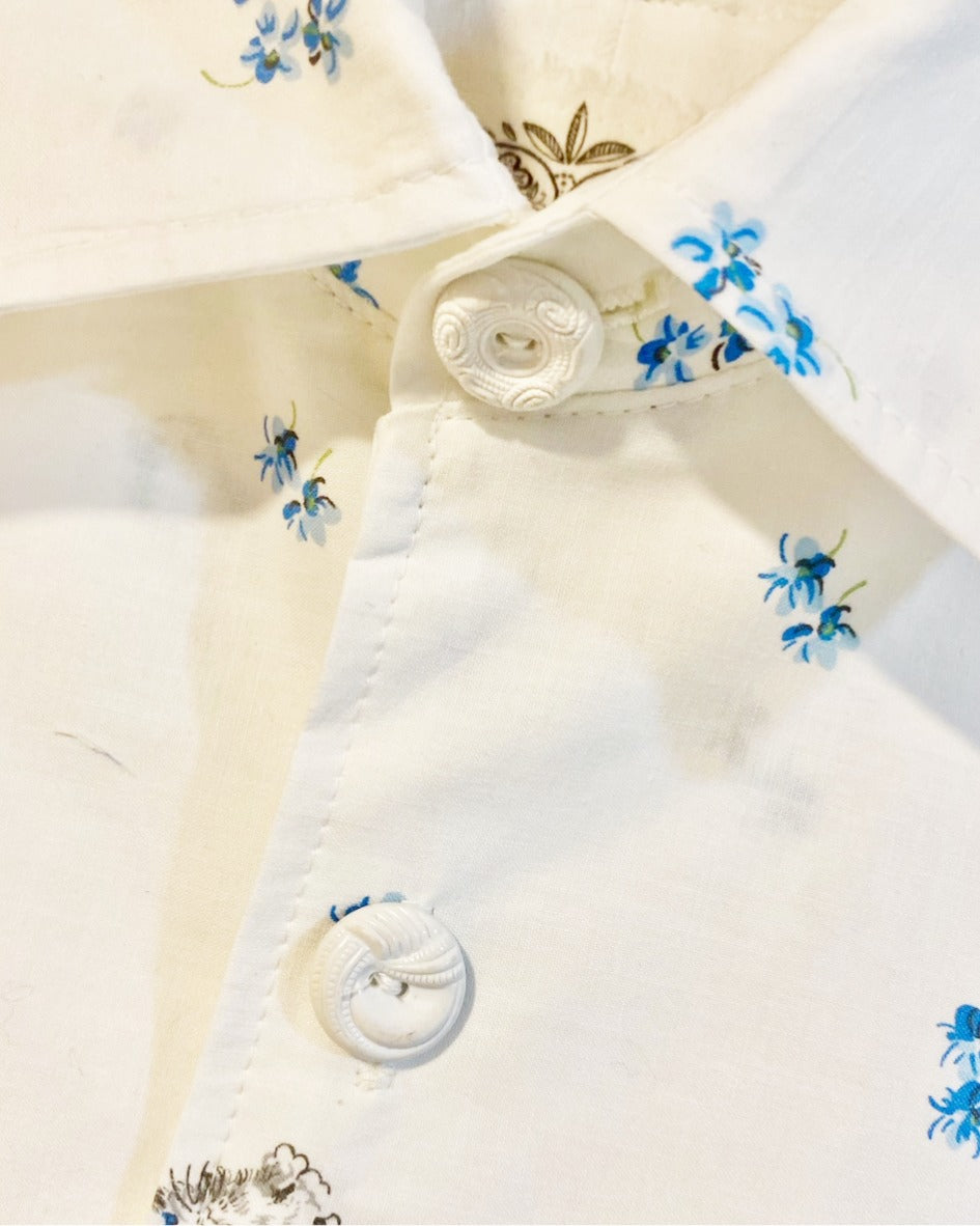 Close-up of front shirt buttons