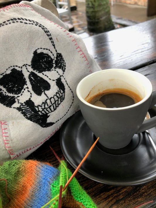 Skull-Memento Mori - Hand Embroidery Pattern - PDF Only