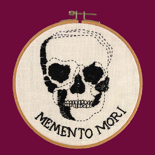 Skull-Memento Mori - Hand Embroidery Pattern - PDF Only
