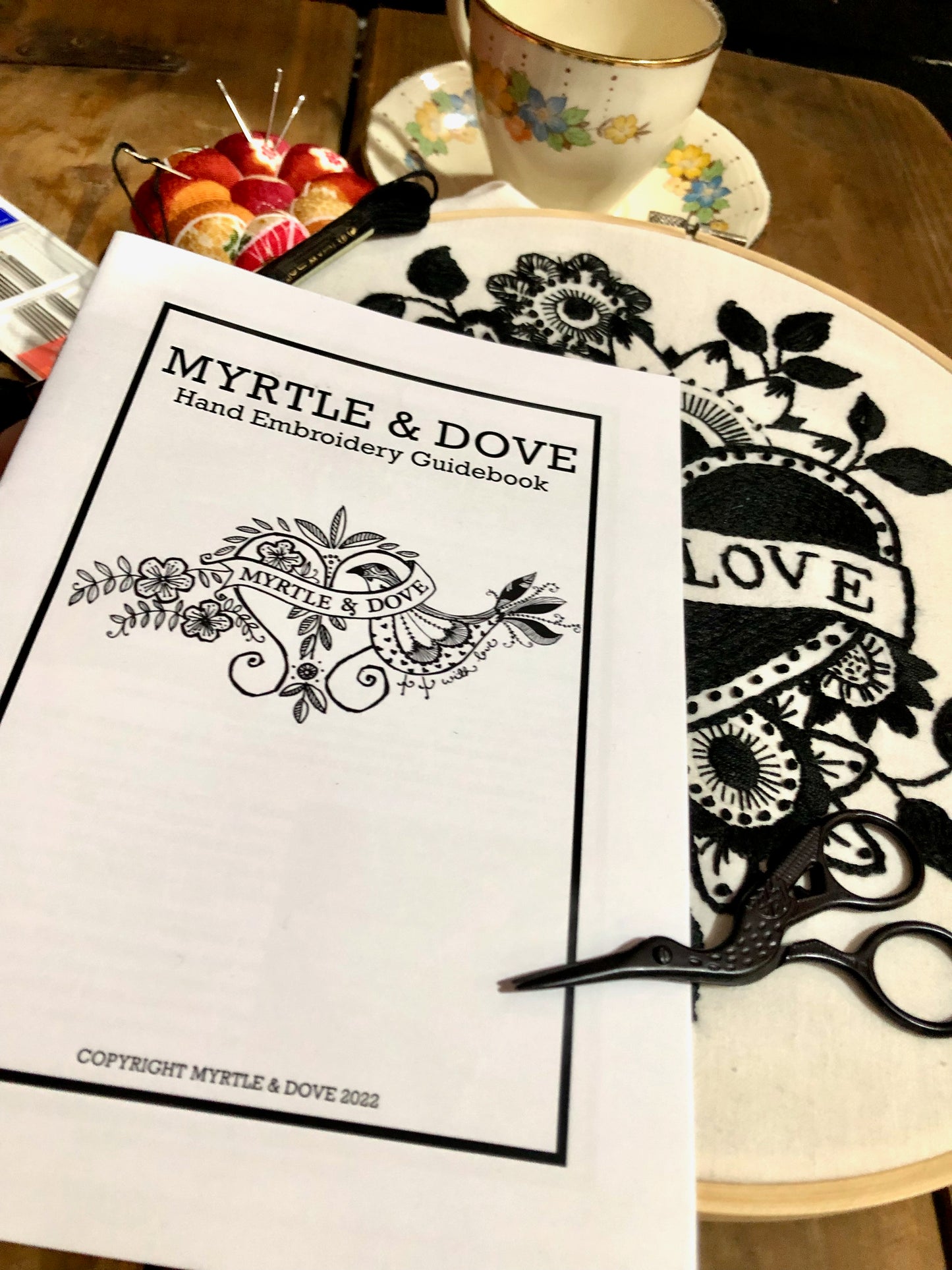 Follow Your Heart Vine - Hand Embroidery Pattern - PDF Only